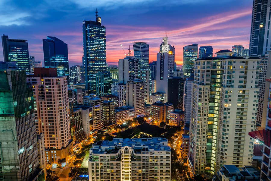 aerial view night makati manila philippines shutterstock 521867962 1024x683 1