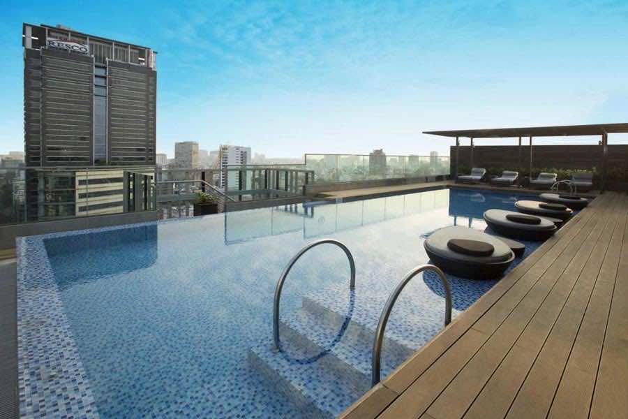 luxury hotel in saigon with swimming pool